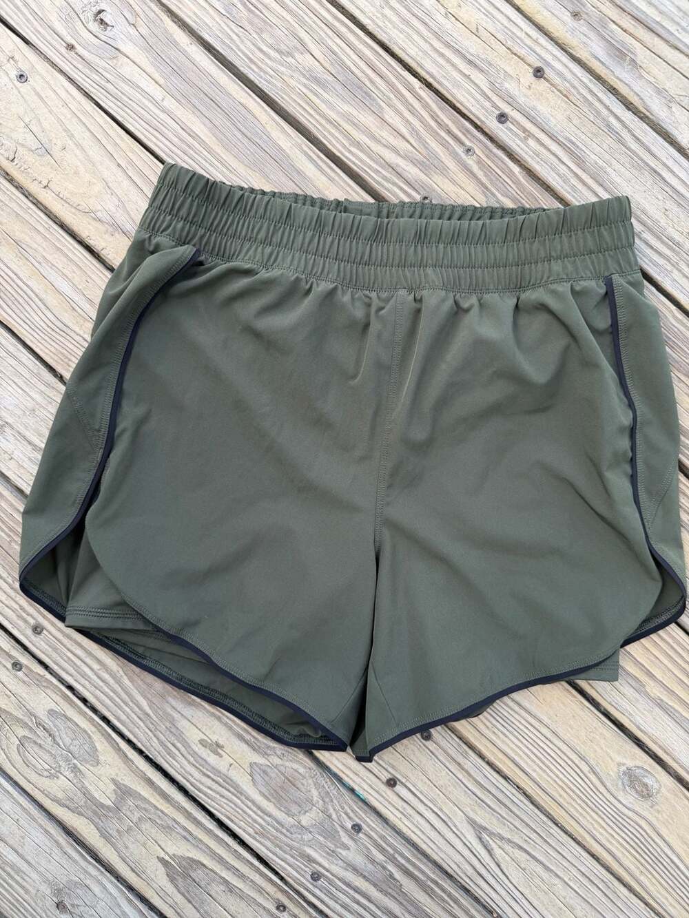 Avia Athletic Running Shorts Olive Green Size M (8-10)